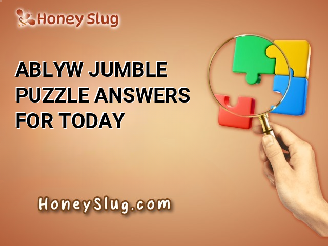 ABLYW Jumble Puzzle Answers for Today