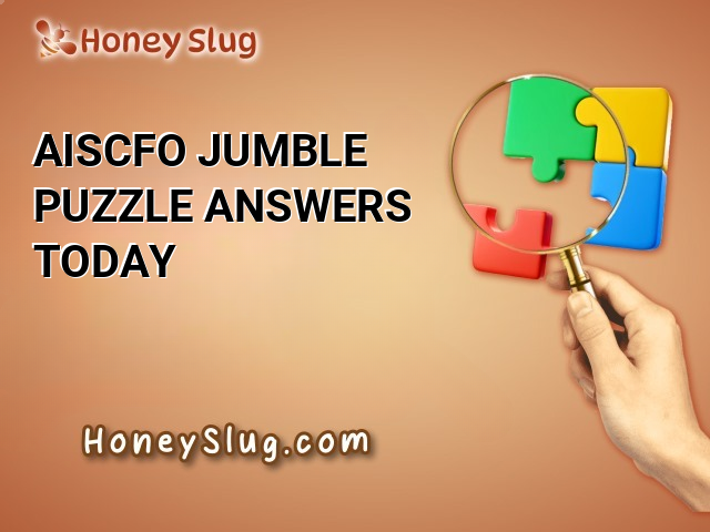 AISCFO Jumble Puzzle Answers Today