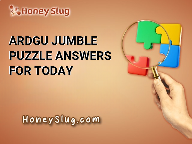 ARDGU Jumble Puzzle Answers for Today