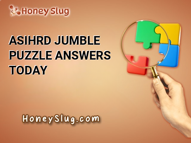 ASIHRD Jumble Puzzle Answers Today