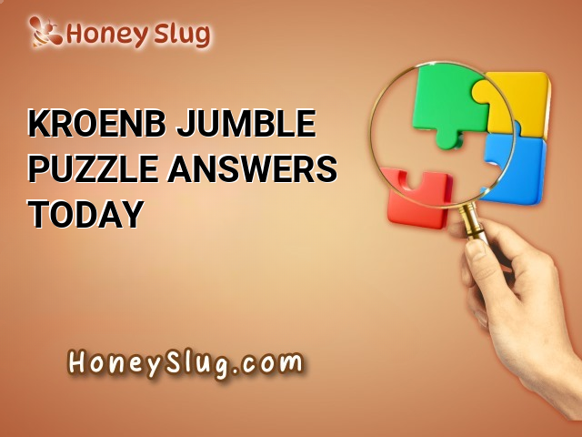 KROENB Jumble Puzzle Answers Today