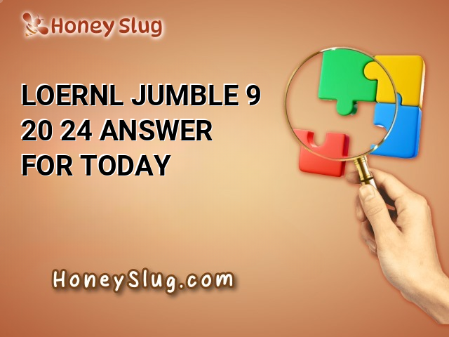 LOERNL Jumble 9/20/24 Answer for Today