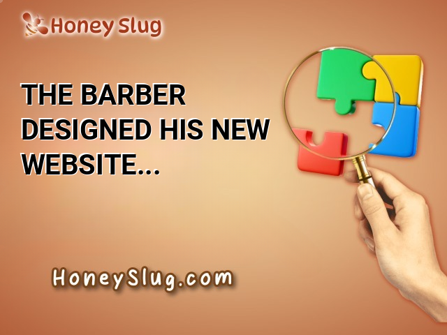 The Barber Designed His New Website Jumble