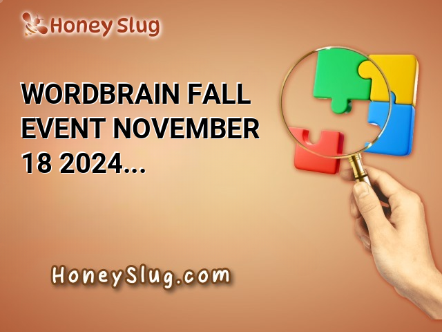 WordBrain Fall Event November 18 2024 Solutions