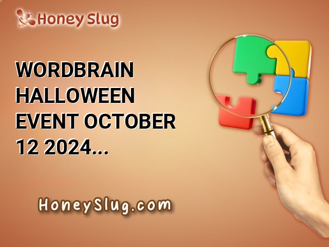 WordBrain Halloween Event October 12 2024 Solution