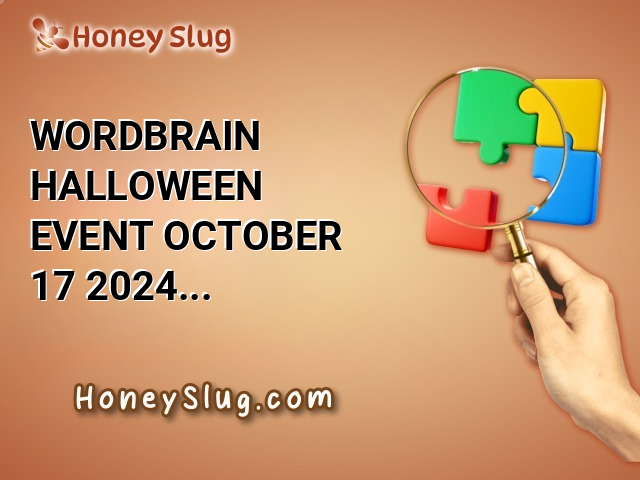 WordBrain Halloween Event October 17 2024 Solution