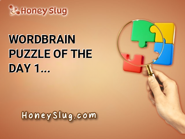 WordBrain Puzzle of the Day 1 September 2024 Answers