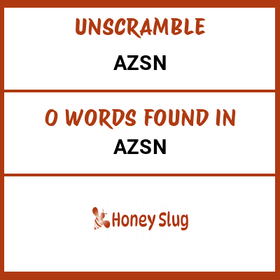 Unscramble AZSn