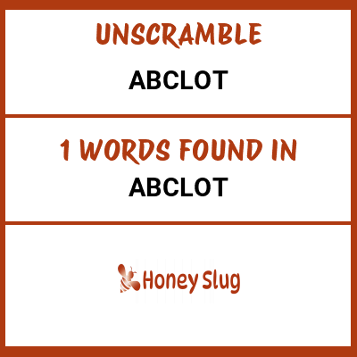 Unscramble abclot