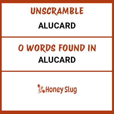 Unscramble alucard