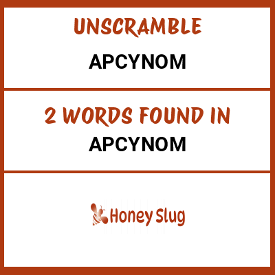 Unscramble apcynom