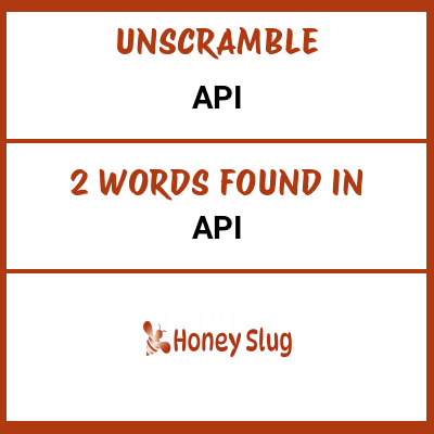 Unscramble api