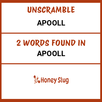 Unscramble apooll