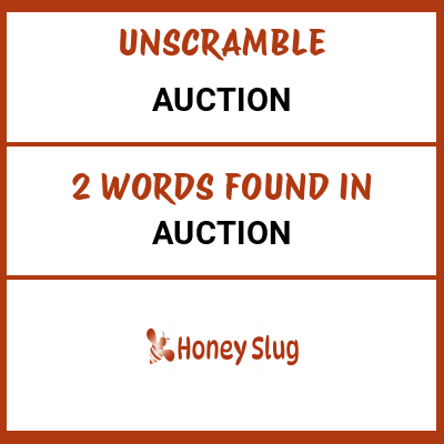 Unscramble auction