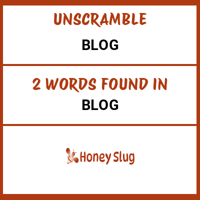 Unscramble blog