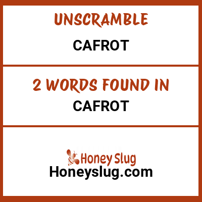 Unscramble cafrot