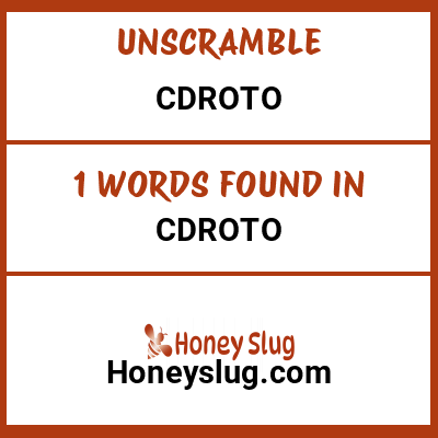 Unscramble cdroto