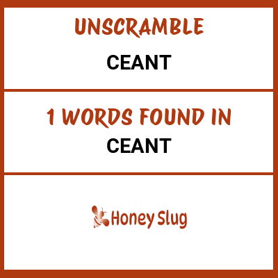 Unscramble ceant