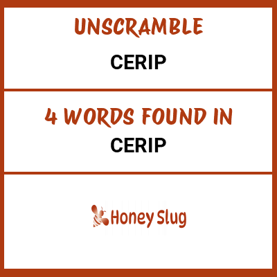 Unscramble cerip