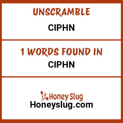 Unscramble ciphn