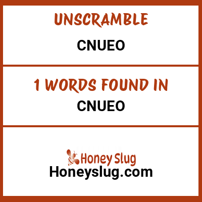 Unscramble cnueo