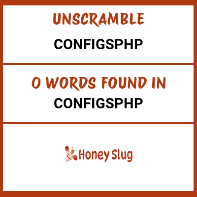 Unscramble configsphp