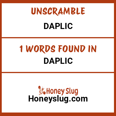 Unscramble daplic