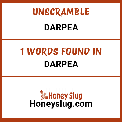 Unscramble darpea