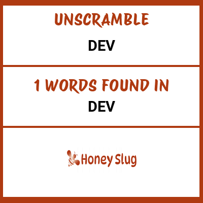 Unscramble dev