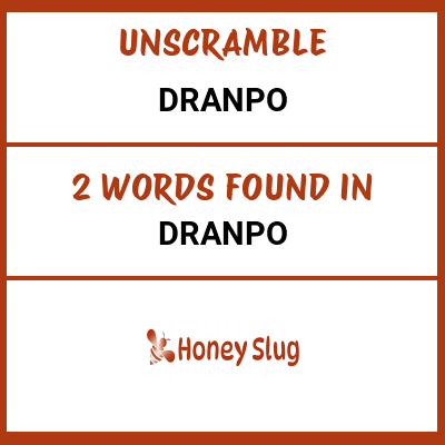 Unscramble dranpo