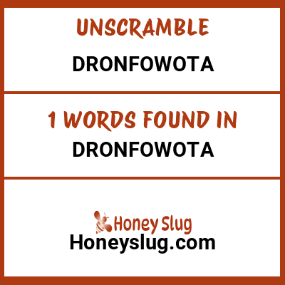 Unscramble dronfowota