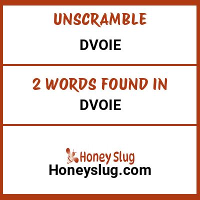 Unscramble dvoie