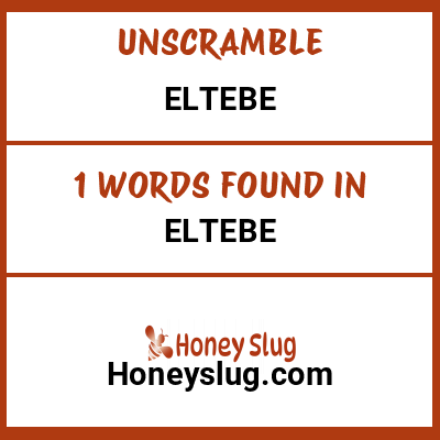 Unscramble eltebe