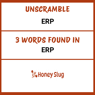 Unscramble erp