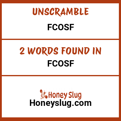 Unscramble fcosf