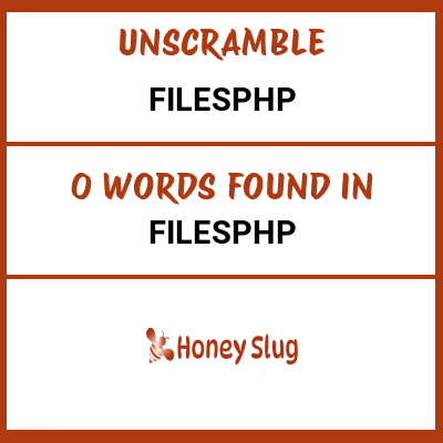 Unscramble filesphp