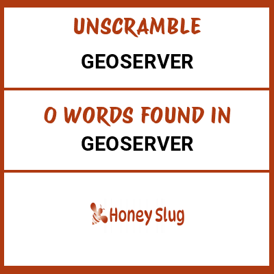 Unscramble geoserver