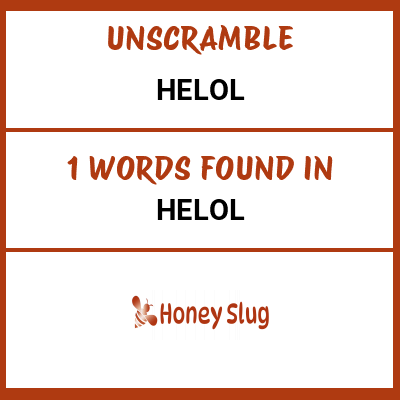 Unscramble helol