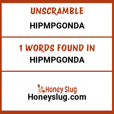 Unscramble hipmpgonda