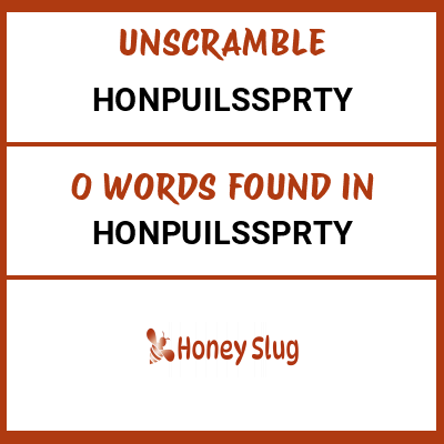 Unscramble honpuilssprty