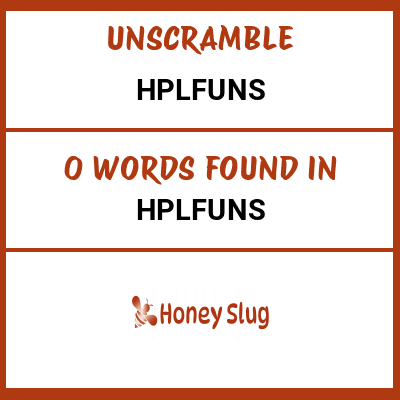 Unscramble hplfuns