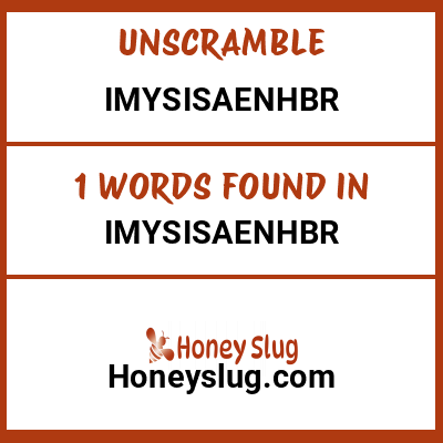 Unscramble imysisaenhbr