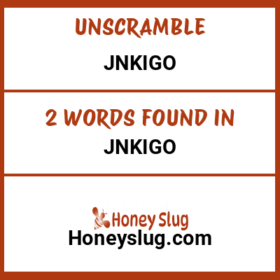 Unscramble jnkigo