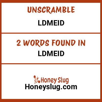 Unscramble ldmeid