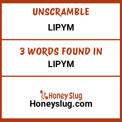 Unscramble lipym