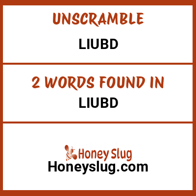 Unscramble liubd