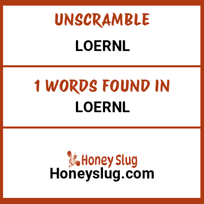 Unscramble loernl