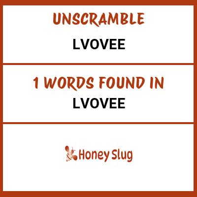 Unscramble lvovee