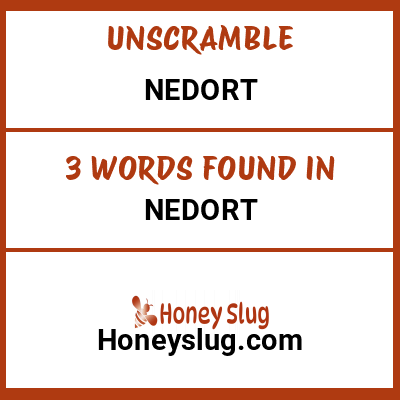 Unscramble nedort