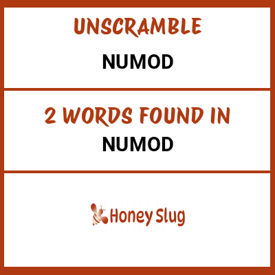 Unscramble numod